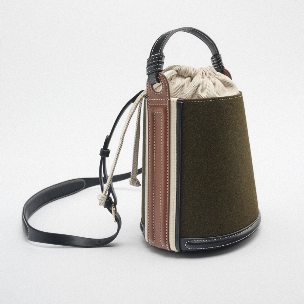 Zara Crossbody Bucket Bag